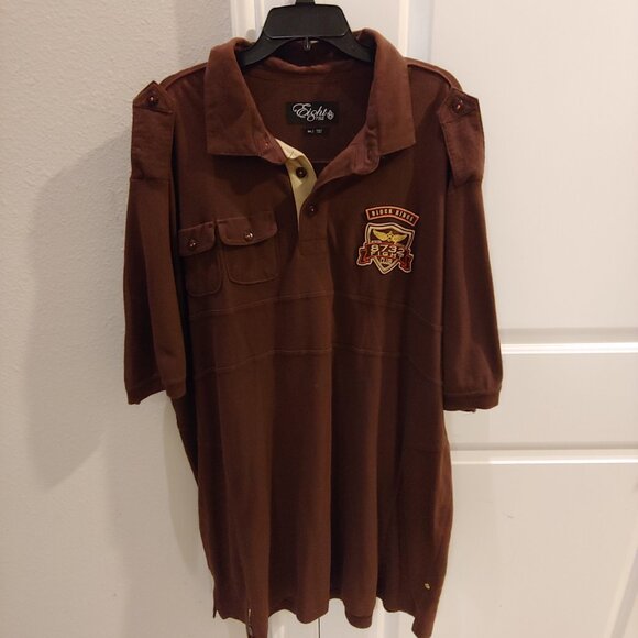 8732 Mens Shirt Size 3XL Eight 732 Block Kings Fight Club Polo - Picture 3 of 6